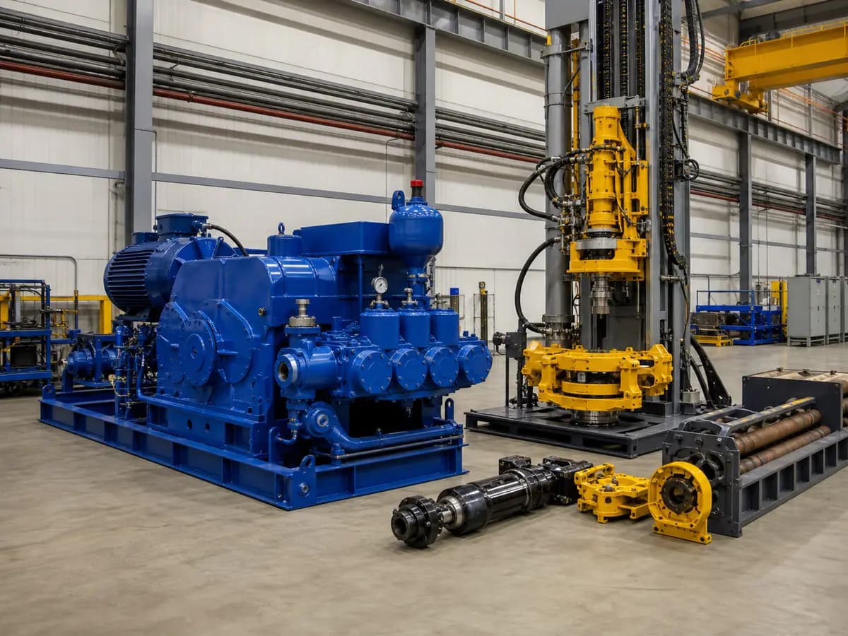 Mud pump and drive equipment category illustration, not the cited pump model