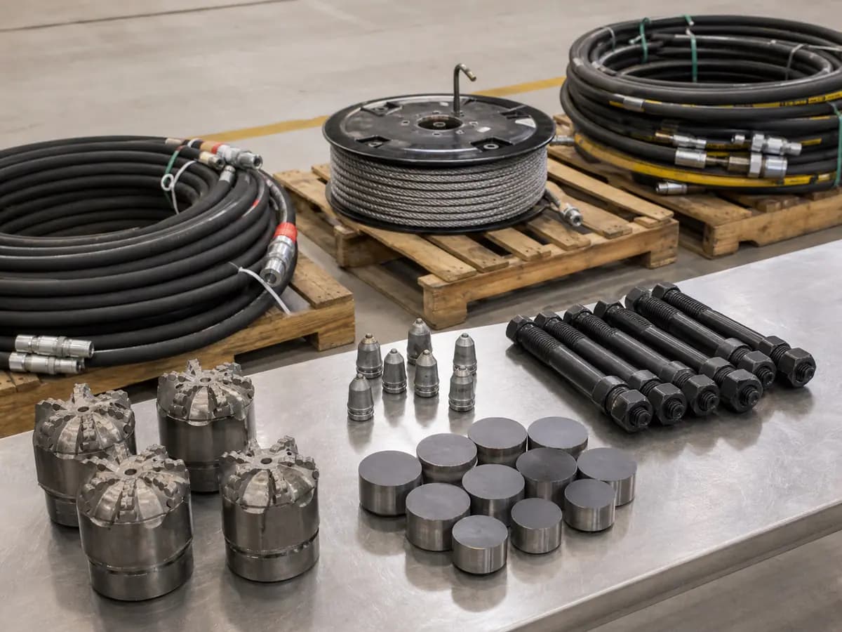 Category illustration of fasteners and engineered oilfield components, not a specific certified bolt grade